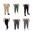 thumbnail image 2 of Pantalones joggers Greeniant para hombre con bolsillo en la cintura ajustables elásticos informales playa Caqui 3XL, 2 of 6