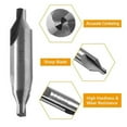 thumbnail image 5 of xaoyunyn High Speed Steel Center Drill Countersink Bit Set for Stable Machining of Metals,Alloys Wood, 5 of 9