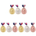 thumbnail image 1 of Juego Medallas Bronce Oro Plata 3 Uds. Premio Aleación Zinc para Competiciones Y Fiestas, 1 of 7