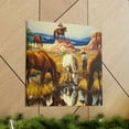 thumbnail image 6 of Herd of Grazing Horses - Canvas, 6 of 10