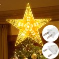 thumbnail image 2 of Adornos para árbol de Navidad, luz de estrella brillante, adorno para árbol de Navidad, lámpara de noche de hadas LED, decoración para fiesta en casa, Año Nuevo, bricolaje, 2 of 5