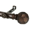 thumbnail image 1 of Rod Desyne 120 in. à 170 in Réglable 3/4" Dia Simple Rideau Tige en Cacao avec Christiano Finials, 1 of 1