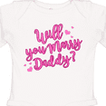 thumbnail image 4 of Inktastic Will You Marry Daddy Boys or Girls Long Sleeve Baby Bodysuit, 4 of 5