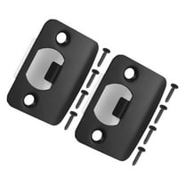 HOMEMAXS 2pcs Deadbolt Strike Plates Door Strike Plate Metal Door Striker Plate Replacement