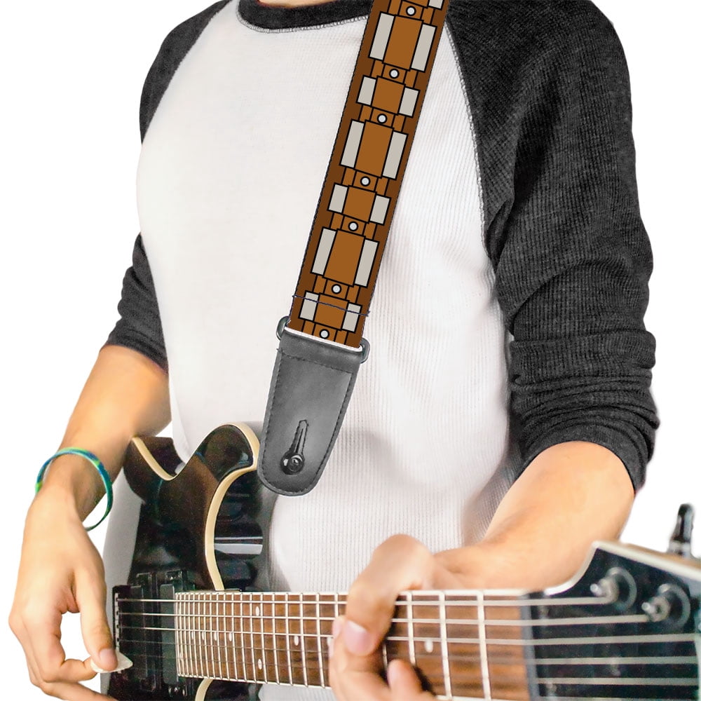 Star Wars Guitar Strap, Star Wars Chewbacca Bandolier Bounding Browns, 2 Inches Wide