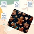 thumbnail image 3 of Gingerbread Man Printed Square Mouse Pad, 8.3x9.8 Inch, Non-Slip Rubber Bottom Mouse Mat for Office and Gaming, 3 of 6