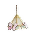 thumbnail image 4 of FITYLE Pendant Lamp Stained Glass Lamp Aesthetic Art Craft Indoor Decoration Vintage for Hallway Dining Room Farmhouse Bedroom Decor Frosted, 4 of 9