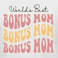 thumbnail image 5 of Wild Bobby, World's Best Bonus Mom Mother's Day Ladies Racerback Tank Top, White, X-Large, 5 of 6