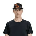 thumbnail image 5 of Hirioo Molten Lava Abstract Flow for Baseball Cap Men Cap Flat Brim for Men Women Teens Adjustable Baseball Cap, 5 of 7