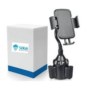 SOGA Universal Cup Holder Phone Mount Adjustable Gooseneck Cradle Car Mount for Cell Phone HTC Desire 19s/Exodus 1s/Wildfire X/U19e/Desire 19+/Desire 12s/U12 Life/U12+/U11