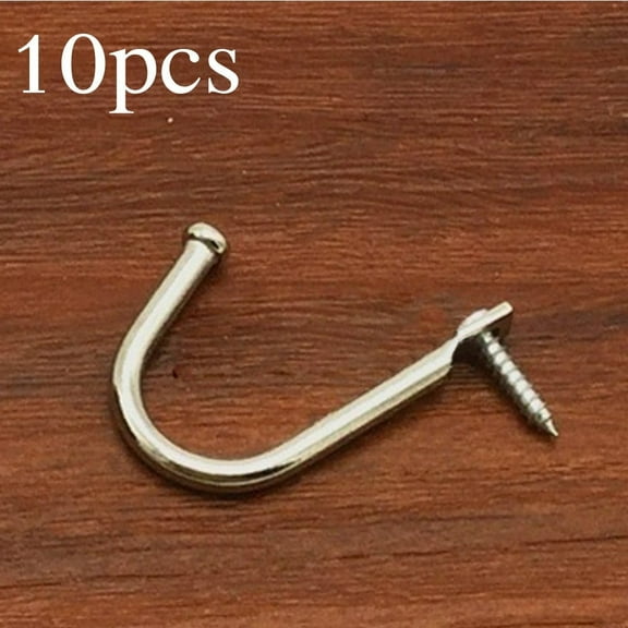 AFQH Iron Hooks Single Iron Hooks, Decorative Wall Door Key Coat Bag Hanger Hook Sticky Hanger Holder Mini Hook