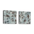 thumbnail image 1 of Set of 2 - A Sparrows Garden II - Contemporary Fine Art Giclee on Canvas Gallery Wrap - wall décor - Art painting - 24 x 24 Inch - Ready to Hang, 1 of 2