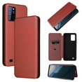 thumbnail image 1 of Compatible With Oukitel C25 Carbon Fiber Pattern Premium Flip Case With Card Holder Magnetic Closure, 1 of 5