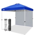 thumbnail image 4 of EAGLE PEAK 8 x 8 ft Easy Set Up Straight Leg Pop Up Outdoor Canopy with One Removable Wall,Blue, 4 of 11