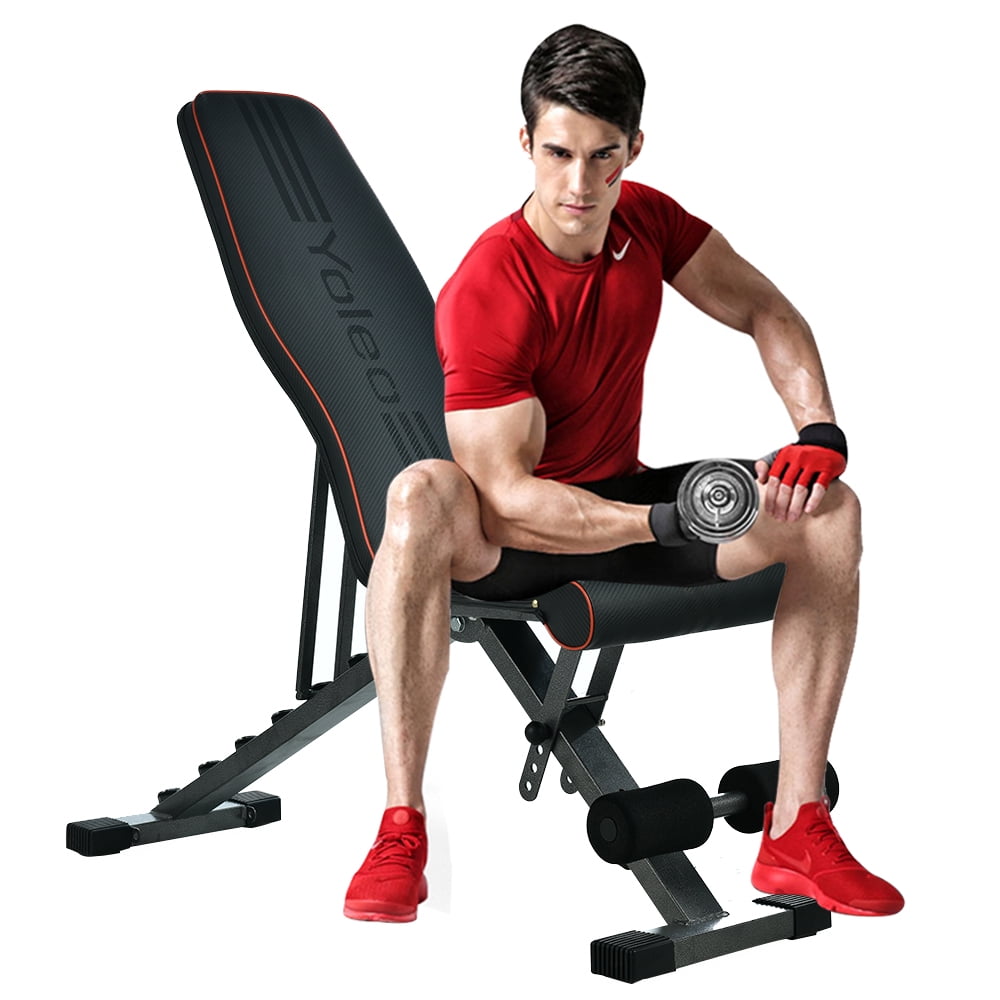 Details about   Adjustable Foldable Home gym weight exercise bench muscles fitness 