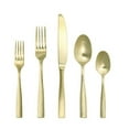 thumbnail image 2 of Fortessa  Lucca Faceted 18/10 Stainless Steel Flatware 20 Piece Set - Gold - Service for 4, 2 of 3