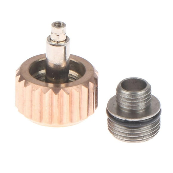 Juego de coronas para relojes, herramienta de reparación de relojes de 7 mm, ligeras, portátiles, resistentes al óxido. Oro rosa