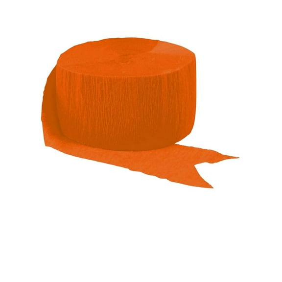 Orange Peel Crepe Paper Streamer, 81 ft