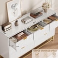 thumbnail image 3 of Dresser for Bedroom, 53.5" Modern 7 Drawer Dresser with Gold Handles and Metal Legs, Dressers & Chest of Drawers for Hallway, Entryway, 3 of 6