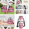thumbnail image 5 of Jeiento Cute Cat Backpack for Girls 6-8 8-10 Kids Backpack with Lunch Box 4-IN-1 Set Cute School Bag for Elementary Kindergarten Preschool 17 Inch Child Bookbag Satchel Pink, 5 of 7