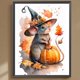 thumbnail image 1 of Pintura de diamante 5D DIY Taladro cuadrado completo Kit de ratones mágicos de Halloween Decoración para el hogar Hugtrwg Para estrenar, 1 of 9