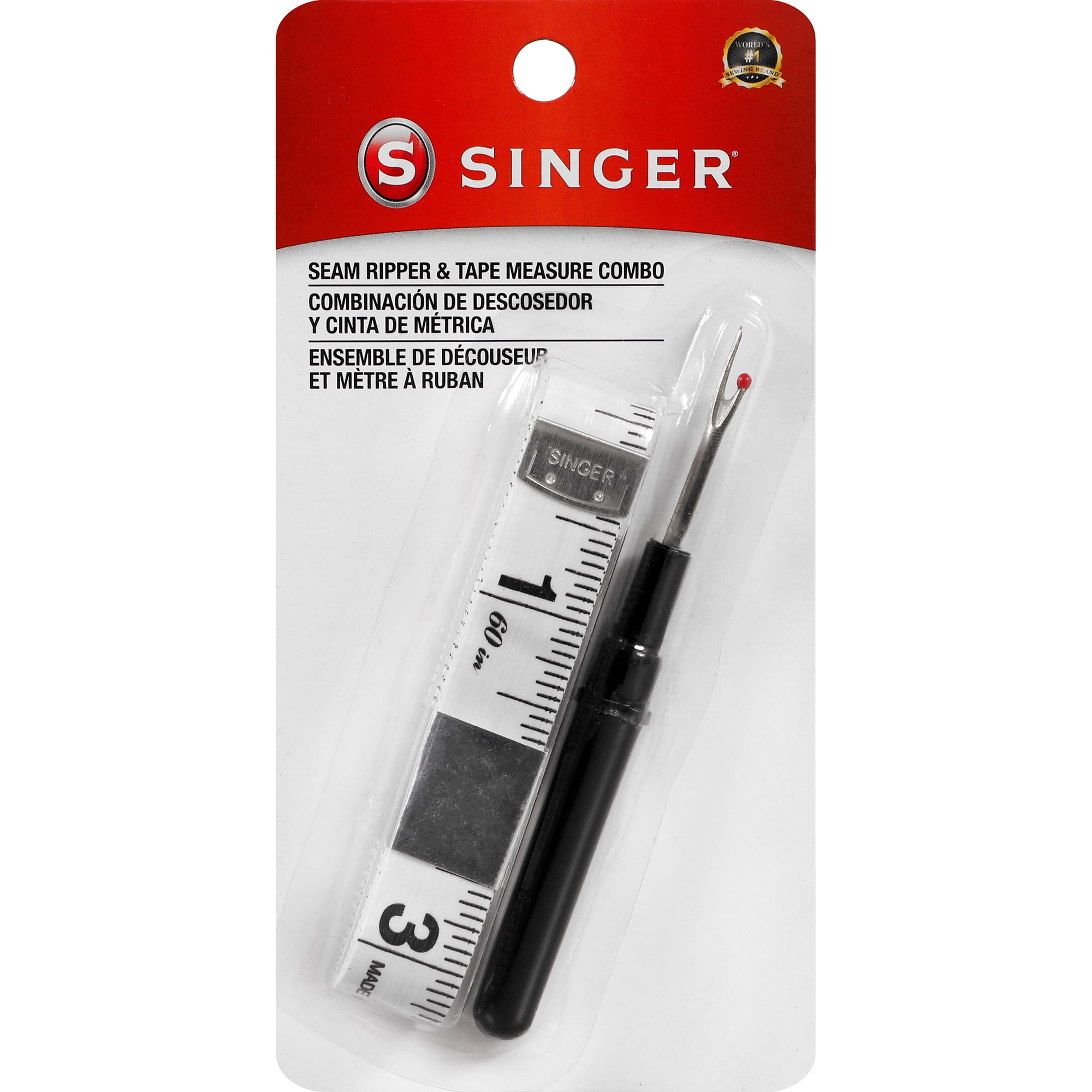 SINGER Seam Ripper & Tape Measure for Sewing, 2 Piece