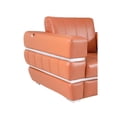 thumbnail image 3 of Terra Cotta Stripe Top Grade Italian Leather Chair, 3 of 7