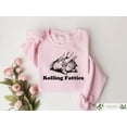 thumbnail image 5 of Rolling Fatties Cat Shirt, Funny Cat Graphic Shirt, Cat Lovers Gift, Unhinged Sweatshirt, Cat Lover Shirt, 5 of 5