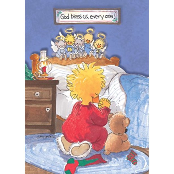 Suzy S Zoo Christmas Cards God Bless Us Every One Walmart Com Walmart Com