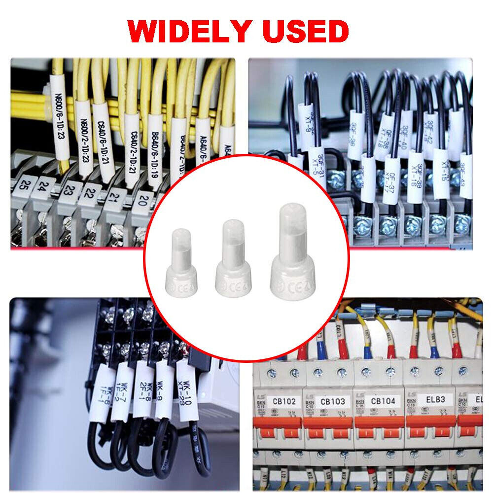 700PCS AWG22-16/16-14/12-10 Transparent Closed End Crimp Cap Wire Connectors Kit