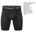 thumbnail image 7 of rygai Mid-Rise Elastic Waistline Stretchy Sweat Absorbing Men Panties Simple Patchwork Color Letter Print U Convex Shorts Briefs,Cool Black,M, 7 of 7