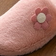 thumbnail image 6 of Flower Fuzzy Slippers for Women Indoor Sole Cozy Sunflower Fluffy Non Slip Bedroom House Shoes, 6 of 7