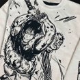 thumbnail image 2 of Suéter de punto jacquard con retrato de anime suelto de otoño e invierno, camisa para hombres y mujeres, suéter japonés, jersey informal Harajuku, 2 of 5
