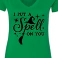 thumbnail image 4 of Inktastic I Put a Spell on You Halloween Magic Women's V-Neck T-Shirt, 4 of 5