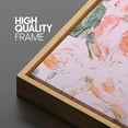 thumbnail image 4 of IDEA4WALL Framed Canvas Print Wall Art Set Pastel Rose Flower Bouquet Abstract Retro Fine Art Decor Vintage Floral Artwork Contemporary Minimal for Living Room, Bedroom, Office - Natural 16"x24"x2, 4 of 5
