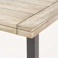 thumbnail image 2 of Afuera Living Outdoor Iron Dining Table in Light Gray and Black, 2 of 10