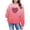 Watermelon Red, variant on Girls Valentine's Day Sweatshirts Long Sleeve Pullover Crewneck Tops Shirts Pink 4-5 Years