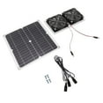 Big sale Solar Panel Fan Kit 15w Double Weatherproof Fan With 130cm