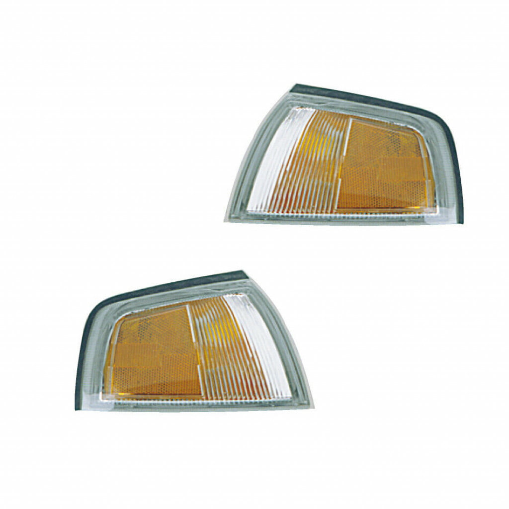 Fits Mitsubishi Mirage Sedan 1997-2002 Parking Signal Pair Driver and Passenger Side Assembly Pair Driver and Passenger Side