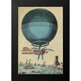 thumbnail image 2 of Inventions 13x18 Black Modern Framed Museum Art Print Titled - Cross the English Channel in a Balloon, 2 of 5