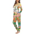 thumbnail image 2 of FKELYI Vintage Flower Pj Size 2XL 2-Pack Durable Hoilday Nightwear for Women Pajama Breathable Easter Rabbits Long Sleeve Loungewear Outfits, 2 of 4