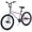 Rainbow Plating, variant on BMX Bikes for 6-14, Cuoote 20 Inch Bicycle with High-Carbon Steel BMX Frame, 360° Handlebar Rotation