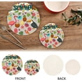 thumbnail image 4 of SKYSONIC Cute Summer Flamingo Pot Holders Trivets, 2 Pcs Heat Resistant Trivets,Tropical Palm Leaves Cotton Thread Weave Mats for Hot Pads Pans Pot Bowl Teapot for Kitchen Decor, 4 of 7