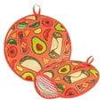 thumbnail image 1 of kurtrusly Roti Maker 12 Inch Insulated Cloth Taco Warmer Holder Microwave Safe Tortilla Warmer Pouch Party A, 1 of 6