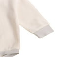 thumbnail image 3 of Spring Autumn Newborn Baby Girl Rompers Knitted Long Sleeve Jumpsuits Outfits Clothes Beige 12-18 Months, 3 of 6