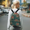 thumbnail image 7 of FORMRS Mini Backpack Purse for Women Travel Daypack Casual Shoulder Bag, Floral Christmas, 7 of 7