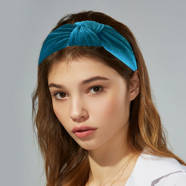 Unique Bargains Velvet Knotted Adult Hairband Cloth Classic Simple