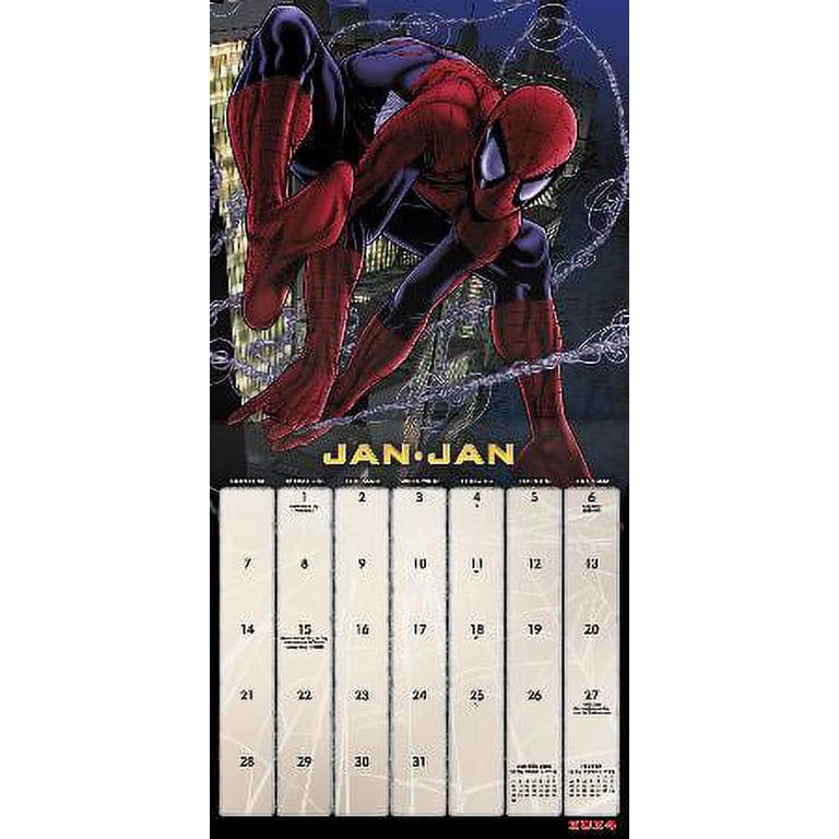 trends-international-2024-marvel-spider-man-mini-wall-calendar-walmart-com