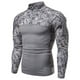 thumbnail image 2 of Camisas de Hombre Blusas de Manga Larga Con Cuello Redondo Fitness Al Aire Libre Camuflaje Bolsillo Con Cremallera Camiseta Elástica Tops Odeerbi ODB-4, 2 of 6