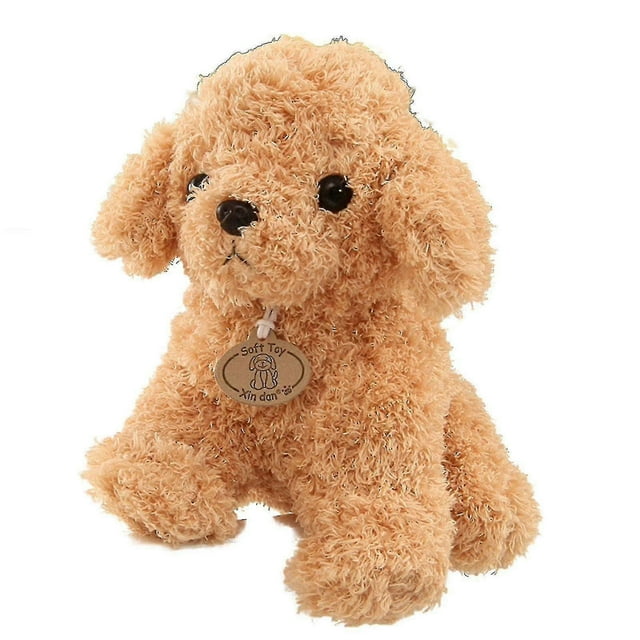Cartoon Cute Poodle Dog Puppy Plush Stuffed Doll Huggable Toy Home Ornament Gift_a_hf